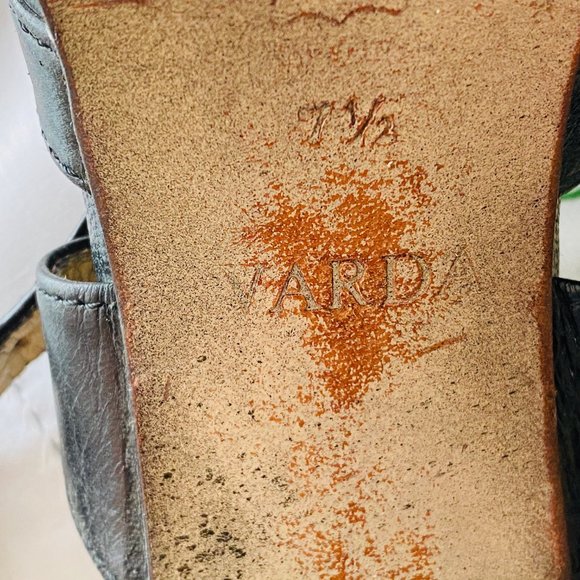 30 year old Vintage Varda Black Open Toe Strappy/Chunky Heels in Good Condtion - Picture 11 of 16